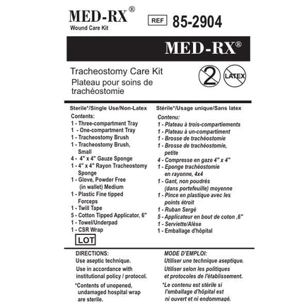 CHS Med - Rx Tracheostomy Care Kit, 25 each/case, 85 - 2904 - A Medi Supplies