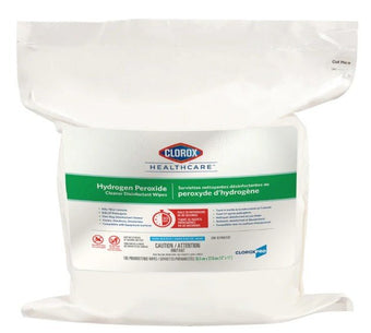 compare product Clorox Canada Clorox Healthcare® Hydrogen Peroxide Cleaner Disinfecting Wipes, 185-count bucket refill, 12
