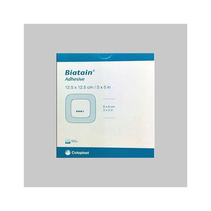 Coloplast Biatain® Foam Dressing, Adhesive, W5" X L5" 10 each/box, 24 box/case 3420
