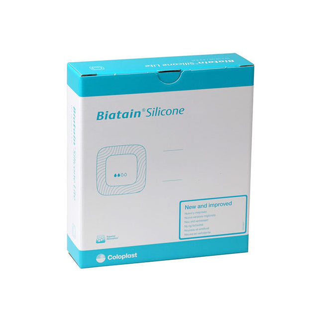 Coloplast Biatain® Silicone Ag Foam Dressing, W12.5cm X L12.5cm 5 each/box, 39638