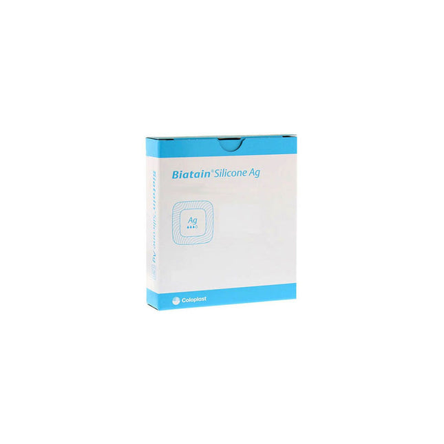 Coloplast Biatain® Silicone Ag Foam Dressing, W15cm X L15cm 5 each/box, 39639
