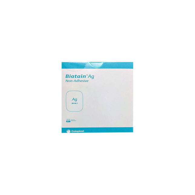 Coloplast Biatain® Ag Non-adhesive Foam Antimicrobial Dressing With Silver, W5cm X L7cm 5 each/box, 5105