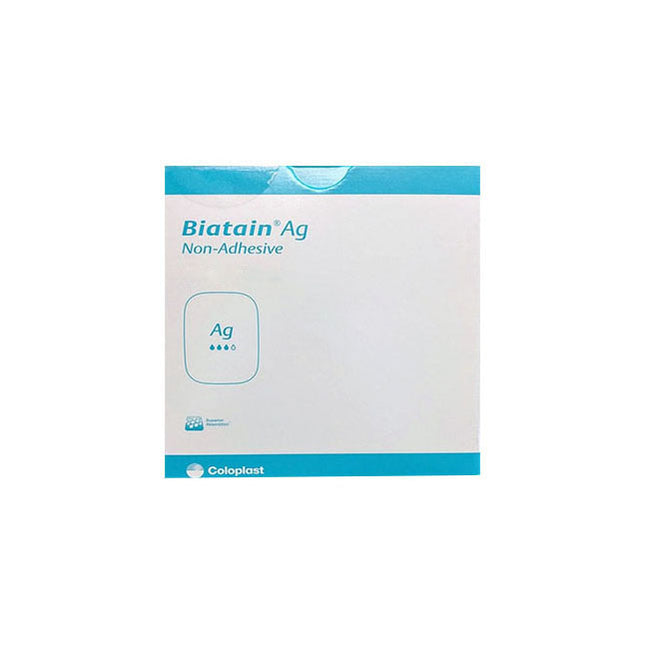Coloplast Biatain® Ag Non-adhesive Foam Antimicrobial Dressing With Silver, W15cm X L15cm 5 each/box, 9625