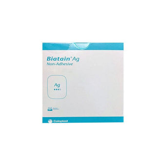 compare product Coloplast Biatain® Ag Non-adhesive Foam Antimicrobial Dressing With Silver, W15cm X L15cm 5 each/box, 9625
