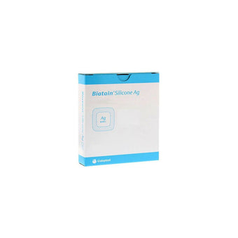 compare product Coloplast Biatain® Silicone Ag Foam Dressing, W15cm X L15cm 5 each/box, 39639