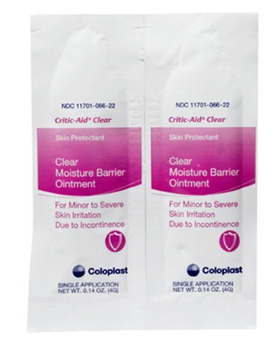 Coloplast Critic - Aid® Clear Skin Barrier Ointment, 4g Packets, 300 each/box, 7565 - A Medi Supplies