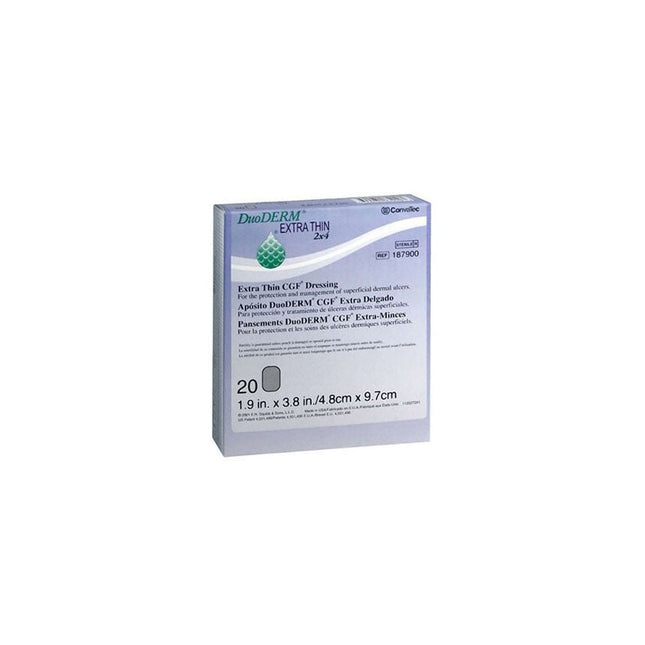 Convatec DuoDERM® Extra Thin Dressing, W2" x L4" Rectangle, Beige 20 each/box 187900 - A Medi Supplies