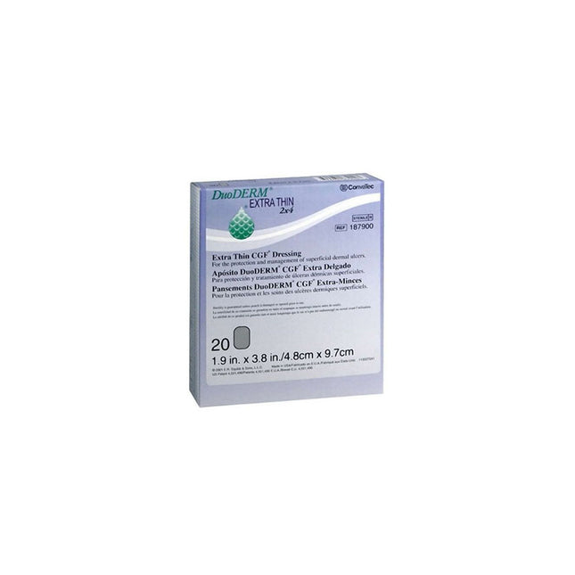 Convatec DuoDERM® Extra Thin Dressing, W2" x L4" Rectangle, Beige 20 each/box 187900