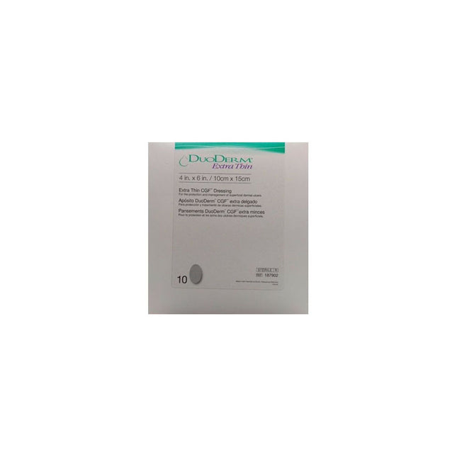 Convatec DuoDERM® Extra Thin Dressing, W4" x L6" Oval, Beige 10 each/box 187902