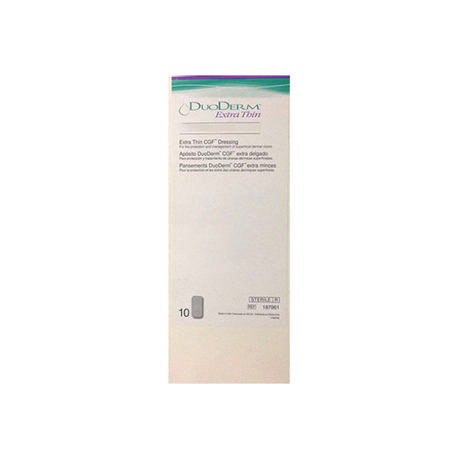 Convatec DuoDERM® Extra Thin Hydrocolloid Dressing, W2" x L8" Rectangle, Beige 10 each/box 187961