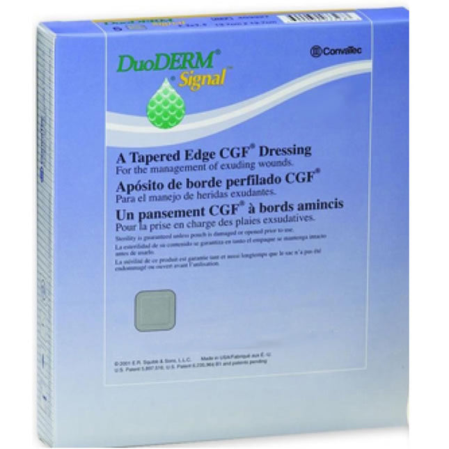 Convatec DuoDERM Signal® Dressing, Polymer, Square, 8" x 8" 5 each/box 403328