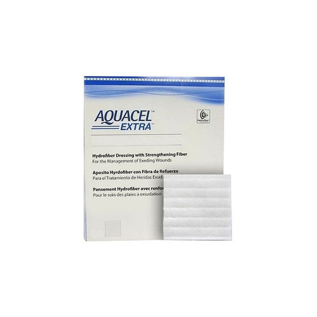 Convatec AQUACEL® EXTRA™ Wound Dressing, Square, W6" x L6" 5 each/box 420673