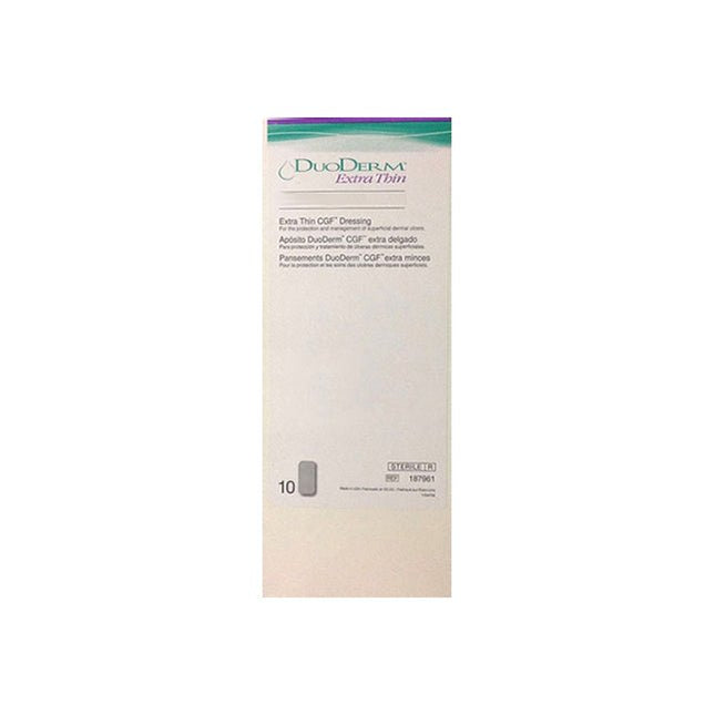 Convatec DuoDERM® Extra Thin Hydrocolloid Dressing, W2" x L8" Rectangle, Beige 10 each/box 187961 - A Medi Supplies