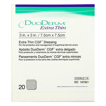 compare product Convatec DuoDERM® Hydrocolloid Dressing, Extra Thin, Square, 3