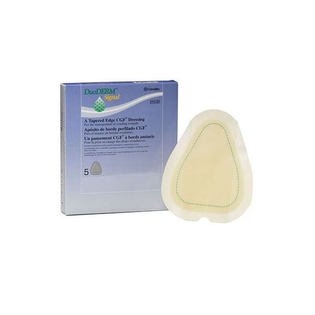 Convatec DuoDERM Signal® A Tapered - Edge CGF® (Control Gel Formula) Hydrocolloid Dressing 5 each/box 403333 - A Medi Supplies