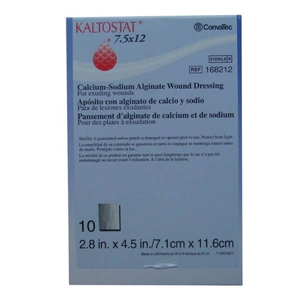 Convatec Kaltostat™ Calcium Alginate Dressing, Rectangle, 3" x 5" 10 each/box 168212 - A Medi Supplies