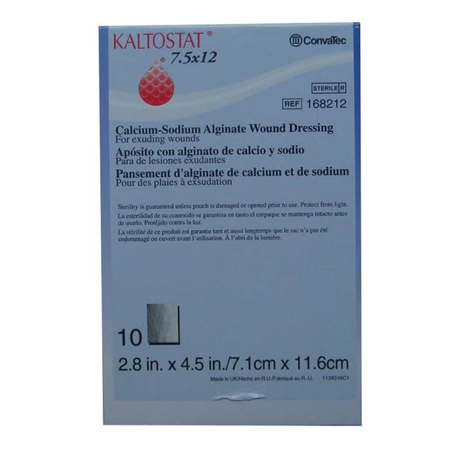 Convatec Kaltostat™ Calcium Alginate Dressing, Rectangle, 3" x 5" 10 each/box 168212 - A Medi Supplies