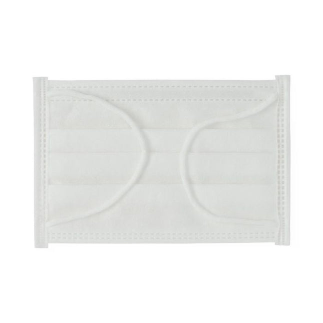 CURAD Children’s Face Mask with Ear Loops, White, 50/BX, CUR380