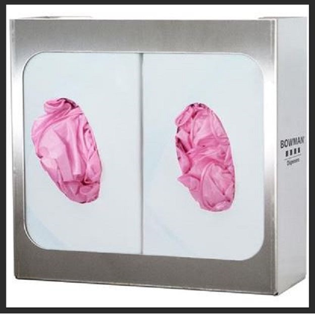 Bowman® Dispensers Glove Box Dispenser Double, Stainless Steel GS-005
