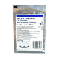 Gentell Inc (Derma Sciences) Shur-Conform® Oil Emulsion Dressing, Sterile, W3" x L8" 3 each/pack, 36 pack/box, 6 box/case DKC77044