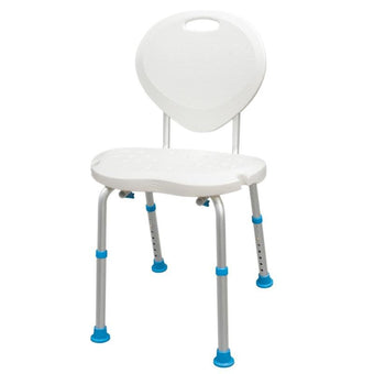 compare product Drive Medical Adjustable Bath and Shower Chair with Non-Slip Comfort Seat and Backrest, White, 1 Each, 770-537