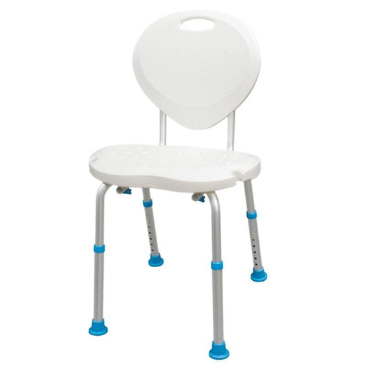 Drive Medical Adjustable Bath and Shower Chair with Non - Slip Comfort Seat and Backrest, White, 1 Each, 770 - 537 - A Medi Supplies