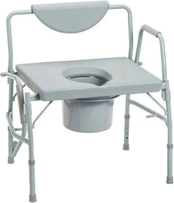 compare product Drive Medical Bariatric Drop Arm Bedside Commode Chair, 1 Each, 11135-1