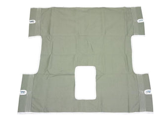 compare product Drive Medical Bariatric Heavy Duty Canvas Sling with Commode Cutout, 1 Each, 13061