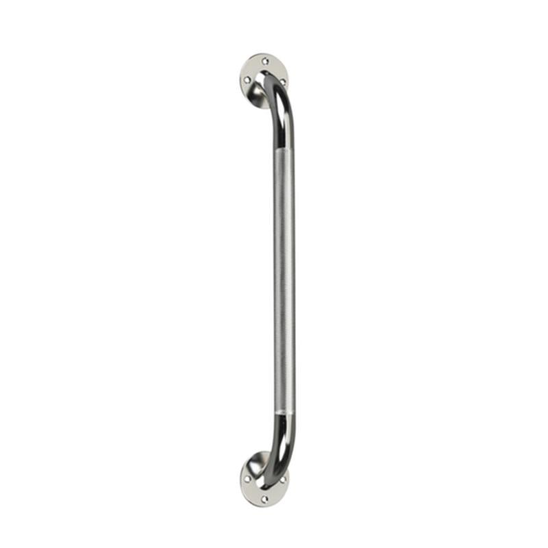 Drive Medical Chrome Knurled Grab Bar, 18", 1 Each, RTL12118 - A Medi Supplies
