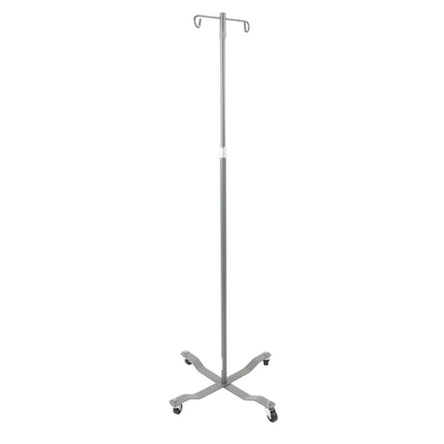 Drive Medical Economy Removable Top I. V. Pole, 4 Hook Top, Chrome, 1 Each, 13033 - A Medi Supplies