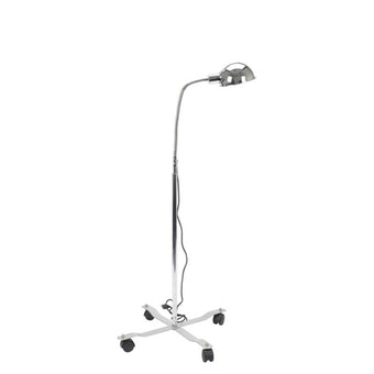 compare product Drive Medical Goose Neck Exam Lamp, Dome Style Shade with Mobile Base, 1 Each, 13408MB