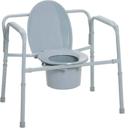 Drive Medical Heavy Duty Bariatric Folding Bedside Commode Chair, 1 Each, 11117N - 1 - A Medi Supplies