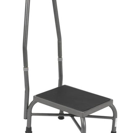 Drive Medical Heavy Duty Bariatric Footstool with Non Skid Rubber Platform and Handrail, 1 Each, 13062 - 1SV - A Medi Supplies