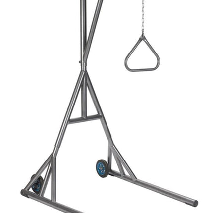 Drive Medical Heavy Duty Trapeze with Base and Wheels, Silver Vein, 1 Each, 13039SV - A Medi Supplies