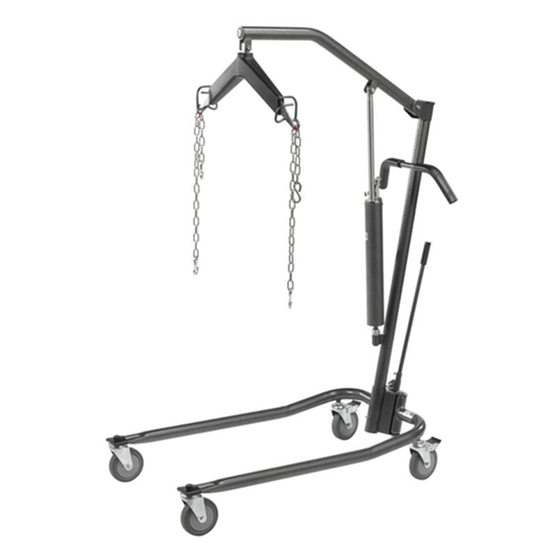 Drive Medical Hydraulic Patient Lift with Six Point Cradle, 5" Casters, Silver Vein, 1 Each, 13023SV - A Medi Supplies