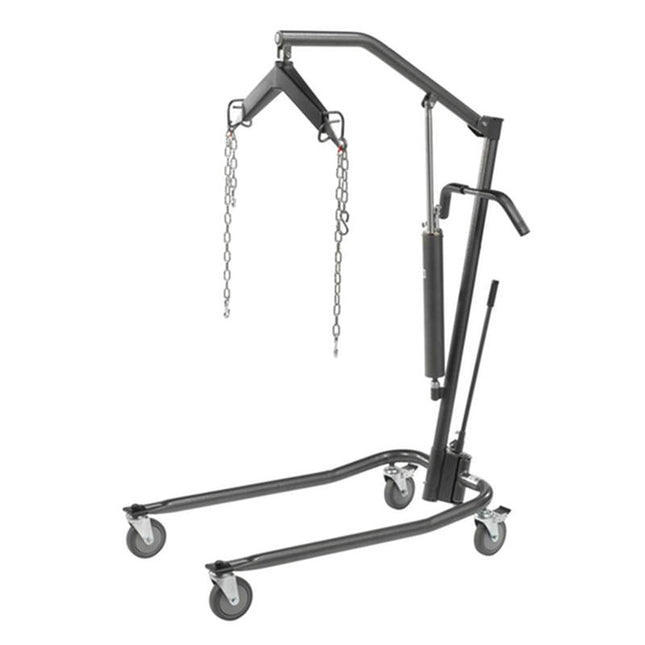 Drive Medical Hydraulic Patient Lift with Six Point Cradle, 5" Casters, Silver Vein, 1 Each, 13023SV - A Medi Supplies