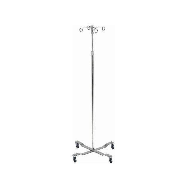 Drive Medical IV Pole, Economy, with Removable Top and Hooks, H40 - 82" Silver Vein, 13029 - A Medi Supplies