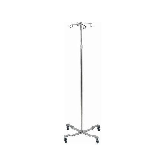 Drive Medical IV Pole, Economy, with Removable Top and Hooks, H40 - 82" Silver Vein, 13029 - A Medi Supplies