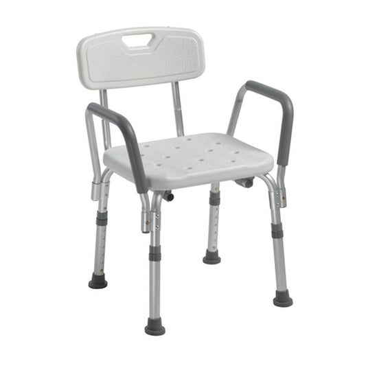 Drive Medical Knock Down Bath Bench with Back and Padded Arms, 1 Each, 2445KD - 1 - A Medi Supplies