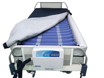 compare product Drive Medical Med Aire Plus Defined Perimeter Low Air Loss Mattress Replacement System, with Low Pressure Alarm, 8