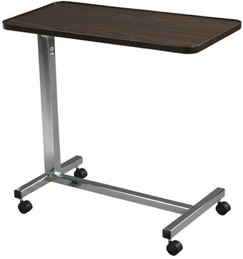 compare product Drive Medical Non Tilt Top Overbed Table, Chrome, 1 Each, 13003