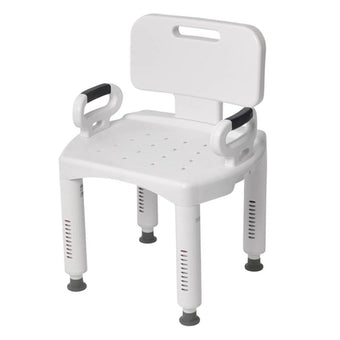 compare product Drive Medical Premium Series Shower Chair with Back and Arms, 1 Each, RTL12505