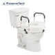 Drive Medical Preservetech Secure - lock Raised Toilet Seat W/ Armrests 17 1/2" X 20" X 5" Contoured (350lbs), 1 Each, RTL12C003 - WH - A Medi Supplies