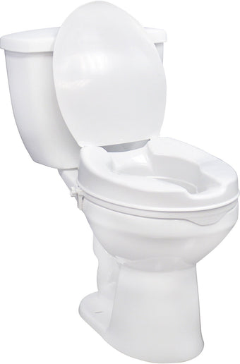 compare product Drive Medical Raised Toilet Seat 2in W/ Lid, 1 Each, 12063