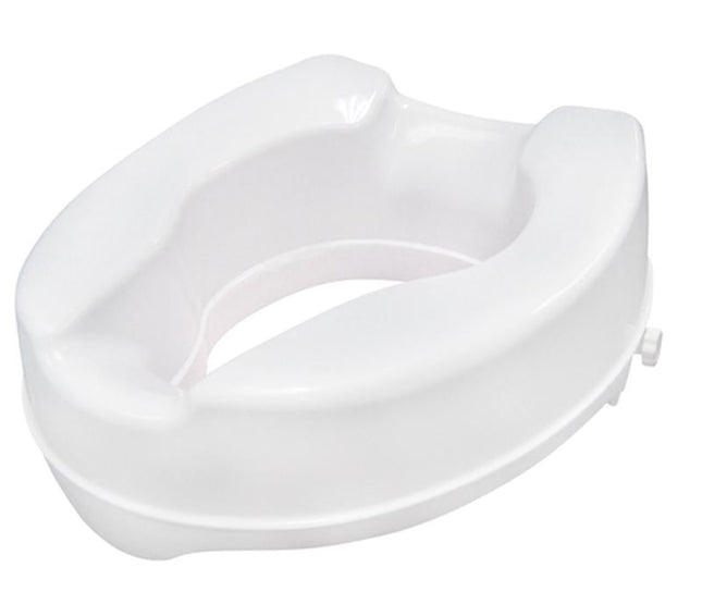 Drive Medical Raised Toilet Seat with Lock, Standard Seat, 4", 1 Each, RTL12064 - A Medi Supplies