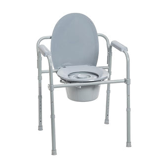 compare product Drive Medical Steel Folding Frame Commode, 1 Each, RTL11158KDR