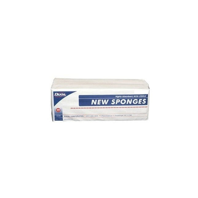 DUKAL New Sponge, 4 - Ply, Non - Sterile, W2" x L2", 200 each/bag, 40 bag/case, 6112 - A Medi Supplies