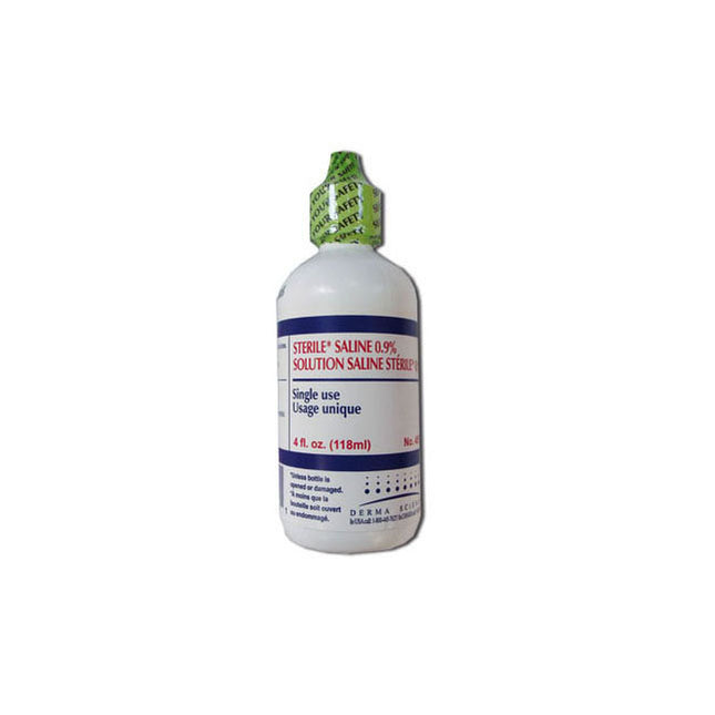Gentell Inc (Derma Sciences) Sterile 0.9% Saline Water - Single Use 118mL 48 each/case DUP48501N