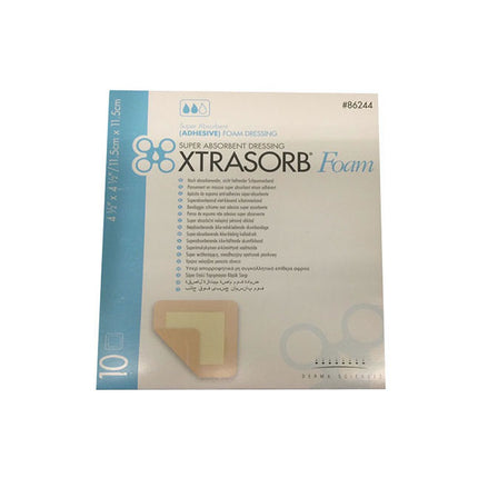 Gentell Inc (Derma Sciences) Xtrasorb® Super Absorbent Dressing, Foam, Sterile, W4-1/2" X L4-1/2" 10 each/box, DUP86244