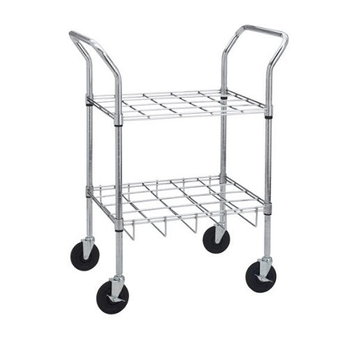 Drive Medical Chrome Oxygen Cylinder Cart 18143